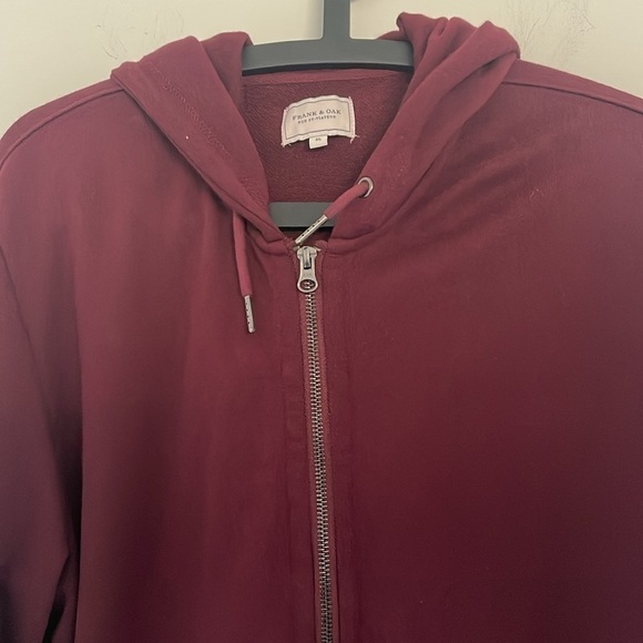 Frank & Oak Maroon Hoodie Size Extra Large - Picture 3 of 6